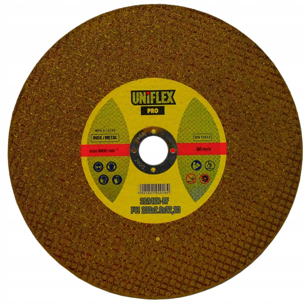Tarcza do cięcia stali Uniflex Pro 230x2x22,23 zestaw 25szt