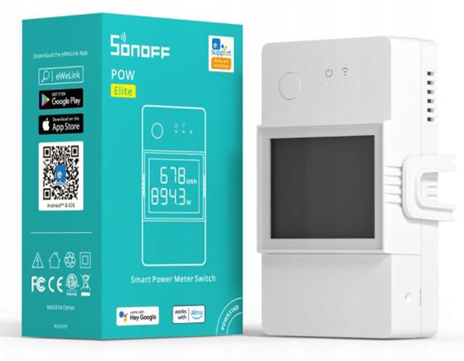 

Sonoff POWR320D Elite Sterownik Pomiar Ekran 20A