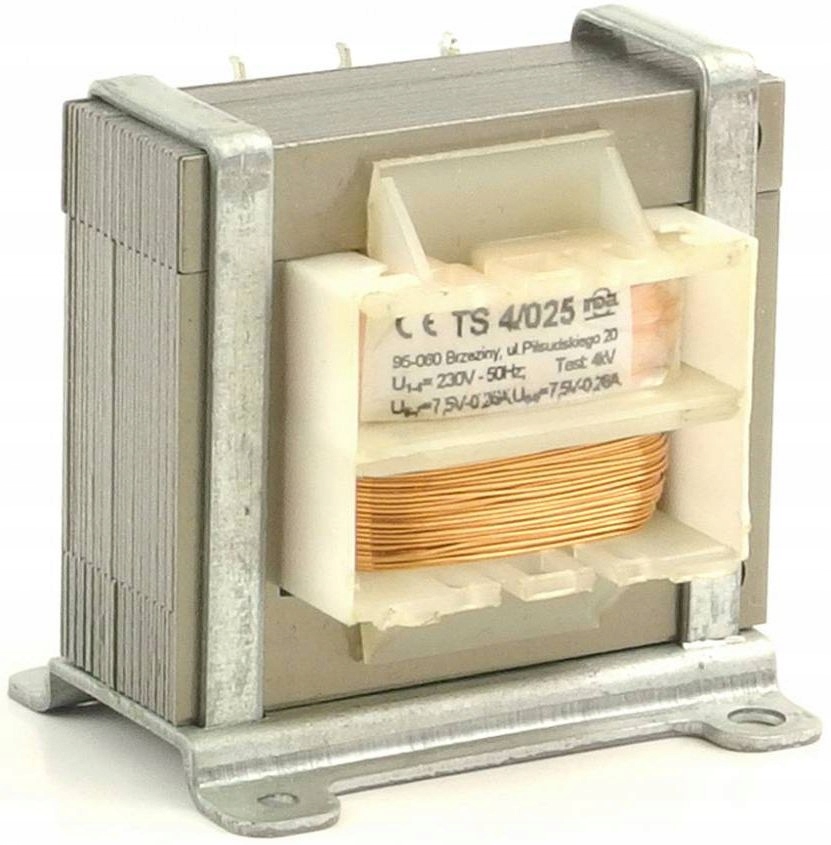 Transformator 4VA, 230Vac (7.5V, 7.5V) 0.26A