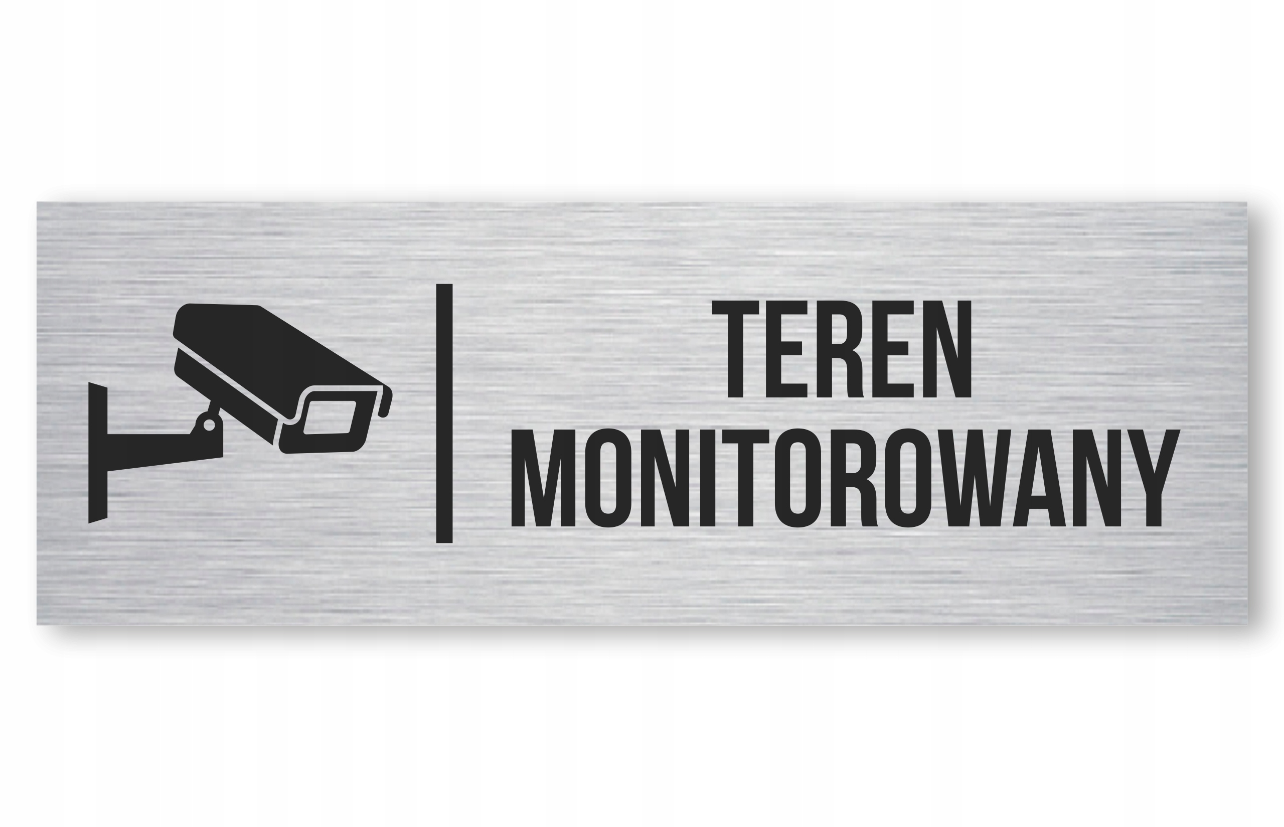 

Tabliczka Teren Monitorowany Aluminiowa Uv 20x7cm