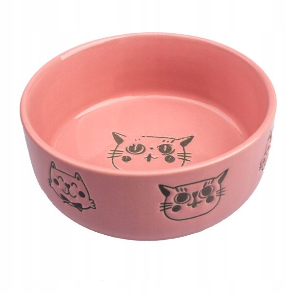 

Miska ceramiczna różowa w kotki koty miseczka kot