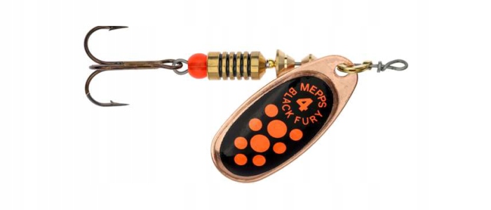 Mepps Black Fury miedź/czerwone_orange 4/8g