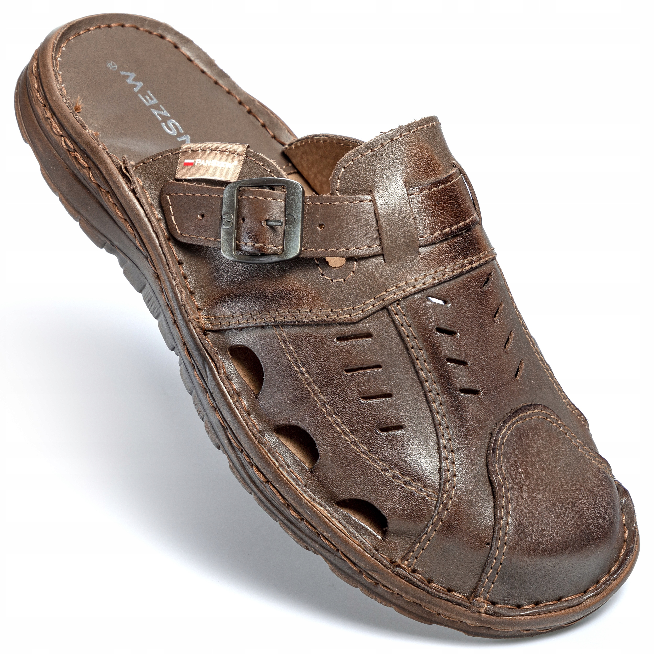 Pánské Pantofle, originální obuv z přírodní kůže 39-46 PanSzew