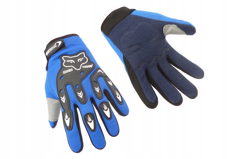 

Rękawice rękawiczki enduro cross quad niebieskie