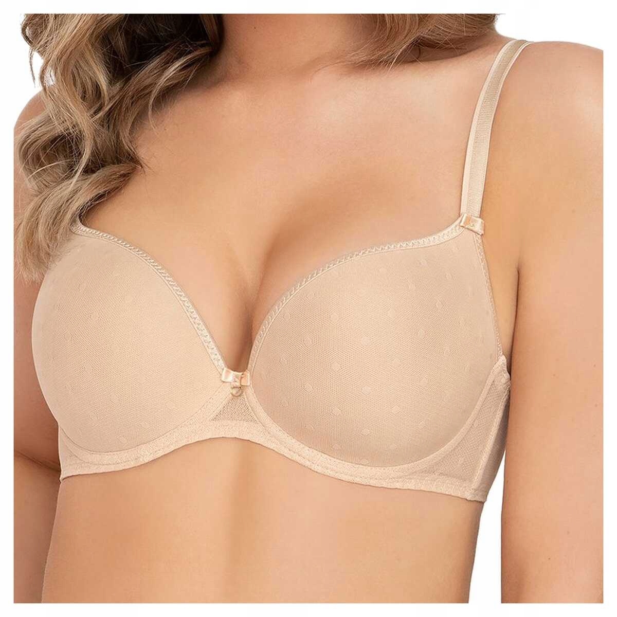 Corin Biustonosz push up formowane miseczki Twiggy 16723 beżowy 75B