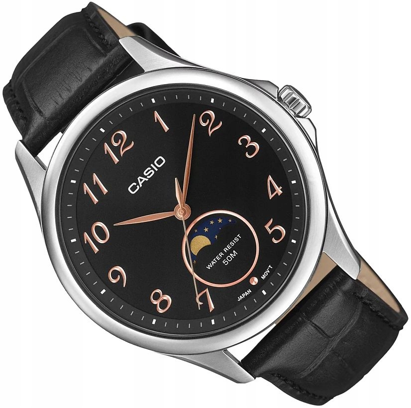 Elegantní Pánské Hodinky Casio MTP-M110L-1AVER Vintage Fáze Měsíce 42 mm