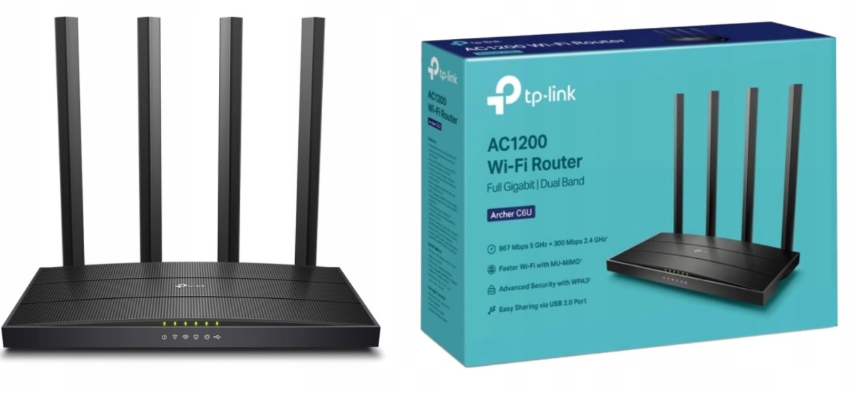 Tp-link Archer C6U bezdrôtový router Dual-band