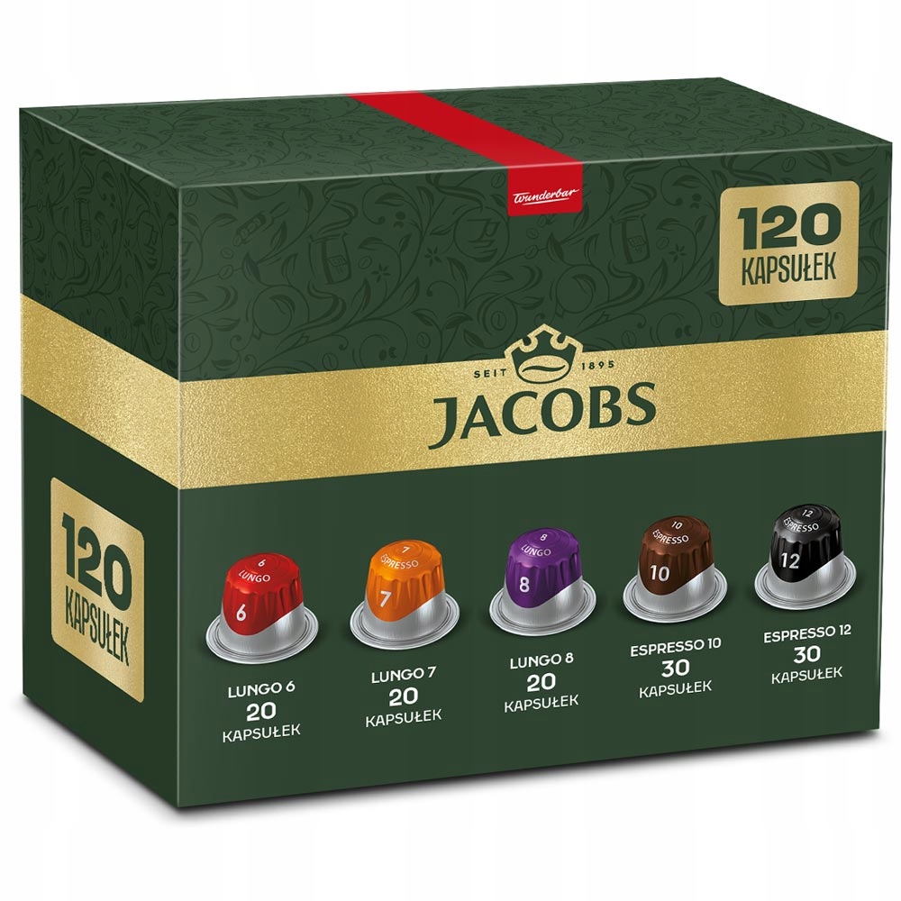 Zestaw Kapsułki Jacobs do Nespresso(r)* mix zestaw 10+2 [120 kaw]