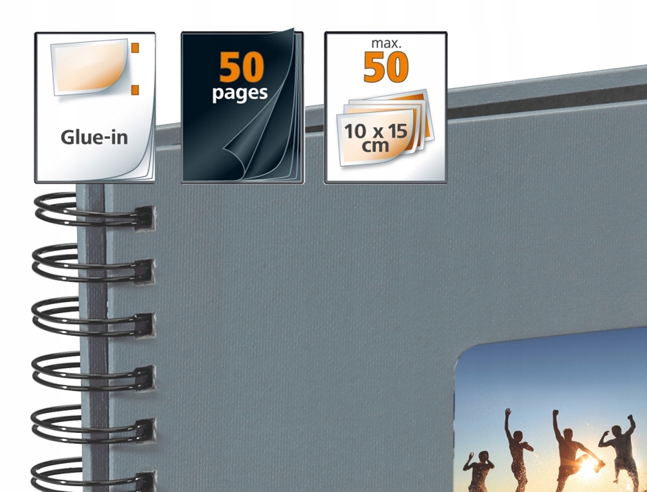 Hama ALBUM FINE ART 24X17/50 SZARY Producent Hama