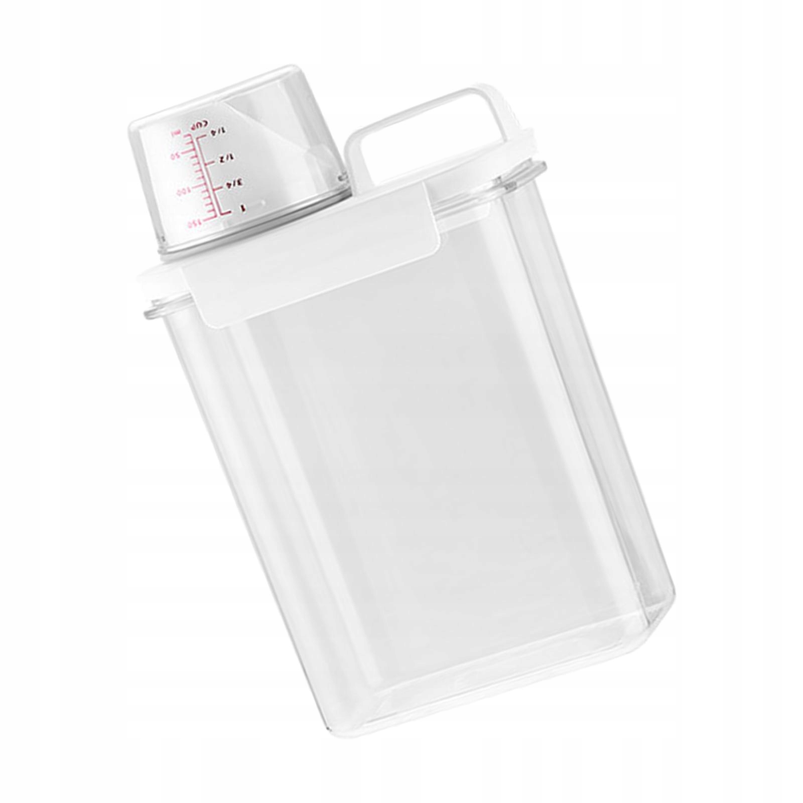 Plastikowy pojemnik na detergent do prania Pudełko do przechowywania detergentu 1,8 l Elementy zestawu inne