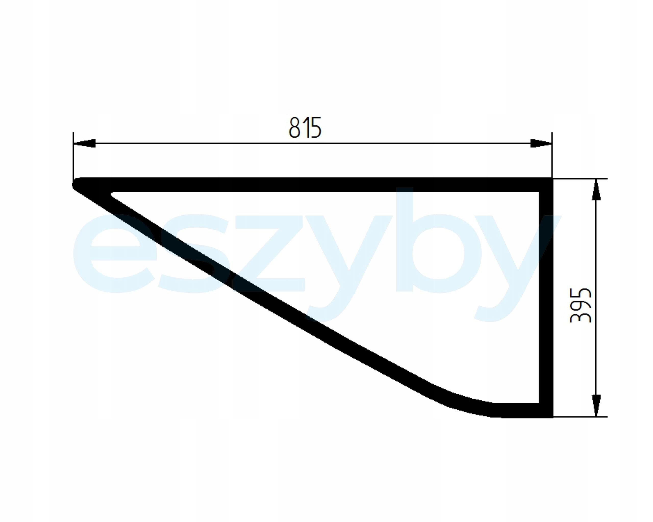 sklo minibagr Cat 301.8C 302.5C boční 2490192