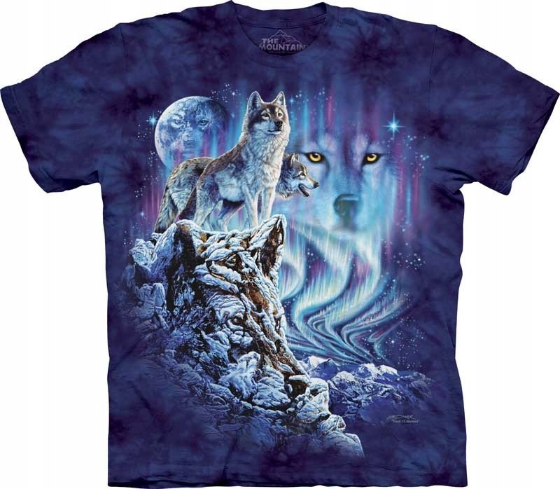 Tričko Find 10 Wolves The Mountain 3XL