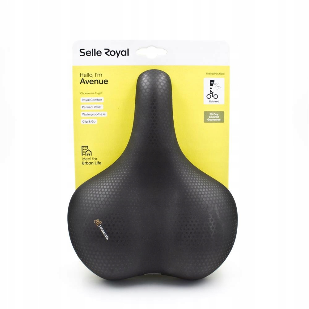 Siodełko Selle Royal Avenue Relaxed 90 st. żelowe Damskie Męskie elastomery