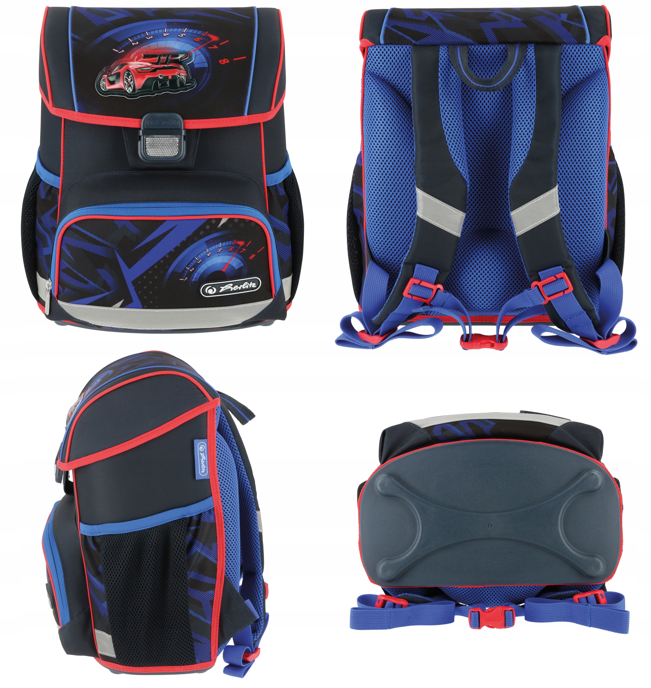 TORNISTER SZKOLNY HERLITZ LOOP PLUS WYŚCIGÓWKA ZESTAW DLA CHŁOPCA 8-9 LAT Kod producenta 50046232