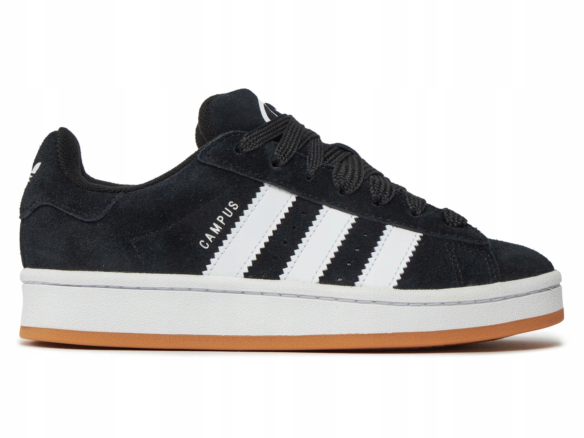 pro mládež boty Adidas Campus černé HQ6638 kožené semišové 38,6