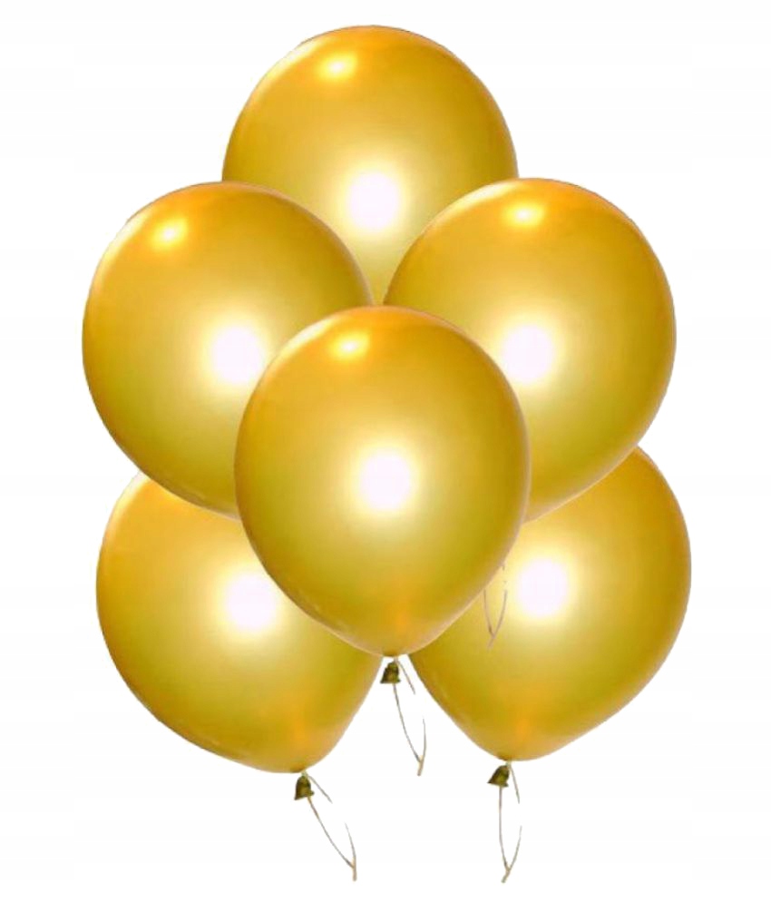 

Balony urodziny ślub złote metalik 6szt.