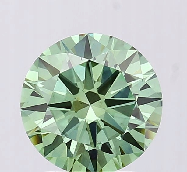 Diament laboratoryjny kolorowy 1.9ct ROUND Fancy Vivid Green VS1 (IGI)