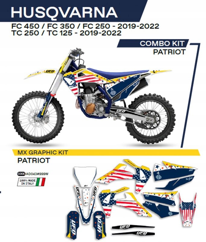 Sada Nálepiek (oklein) Husqvarna Tc 125/250 19-22; Fc 250/350/450 19-22
