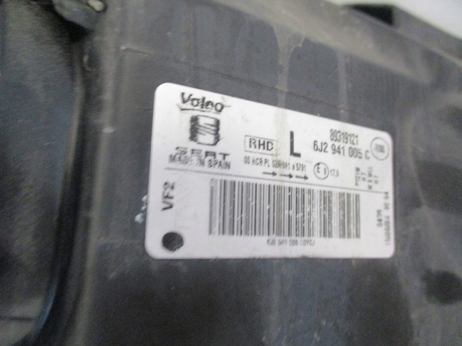 light SEAT IBIZA 6J0 ANGLIK front front left