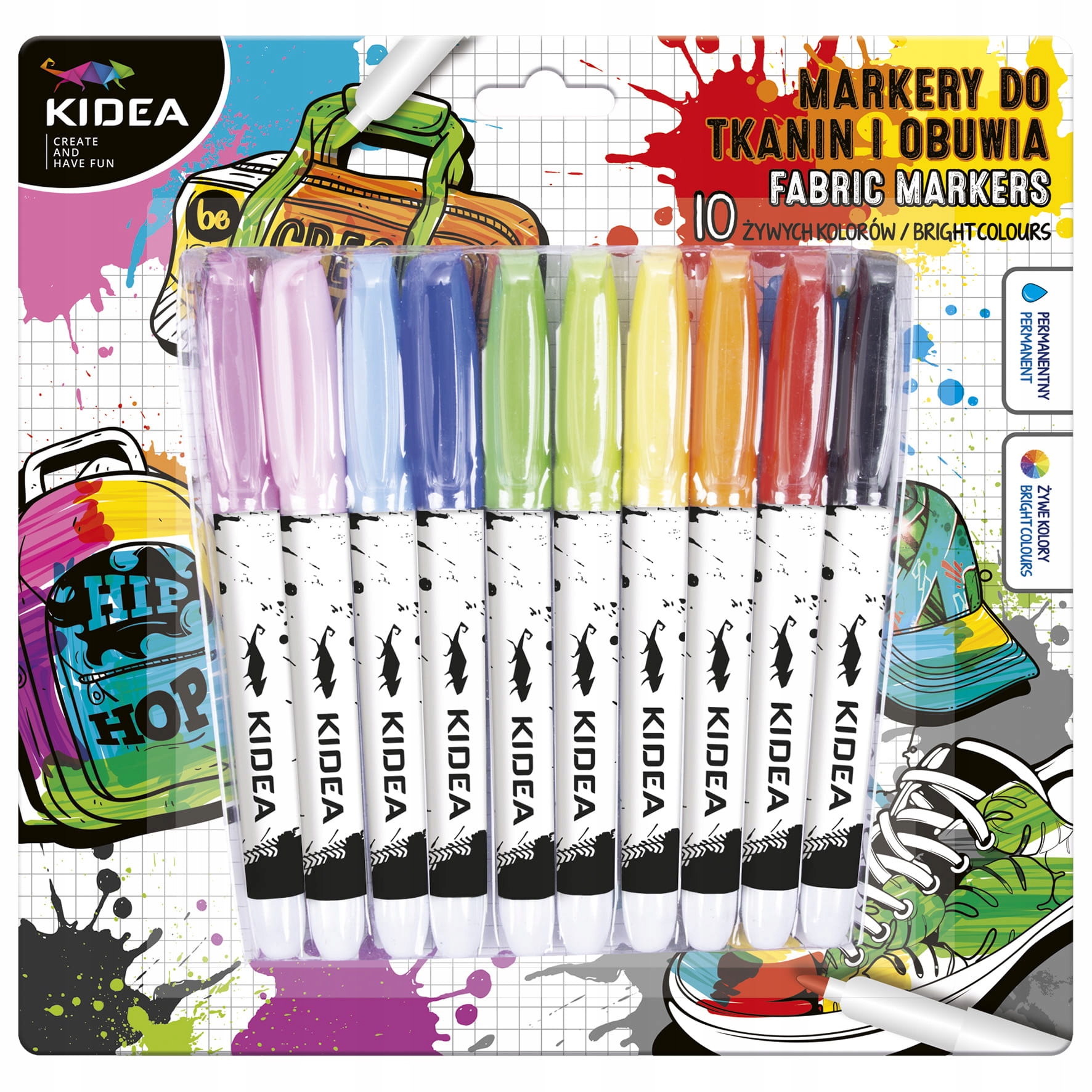 

Markery Do Obuwia I Tkanin 10 Kol. Kidea