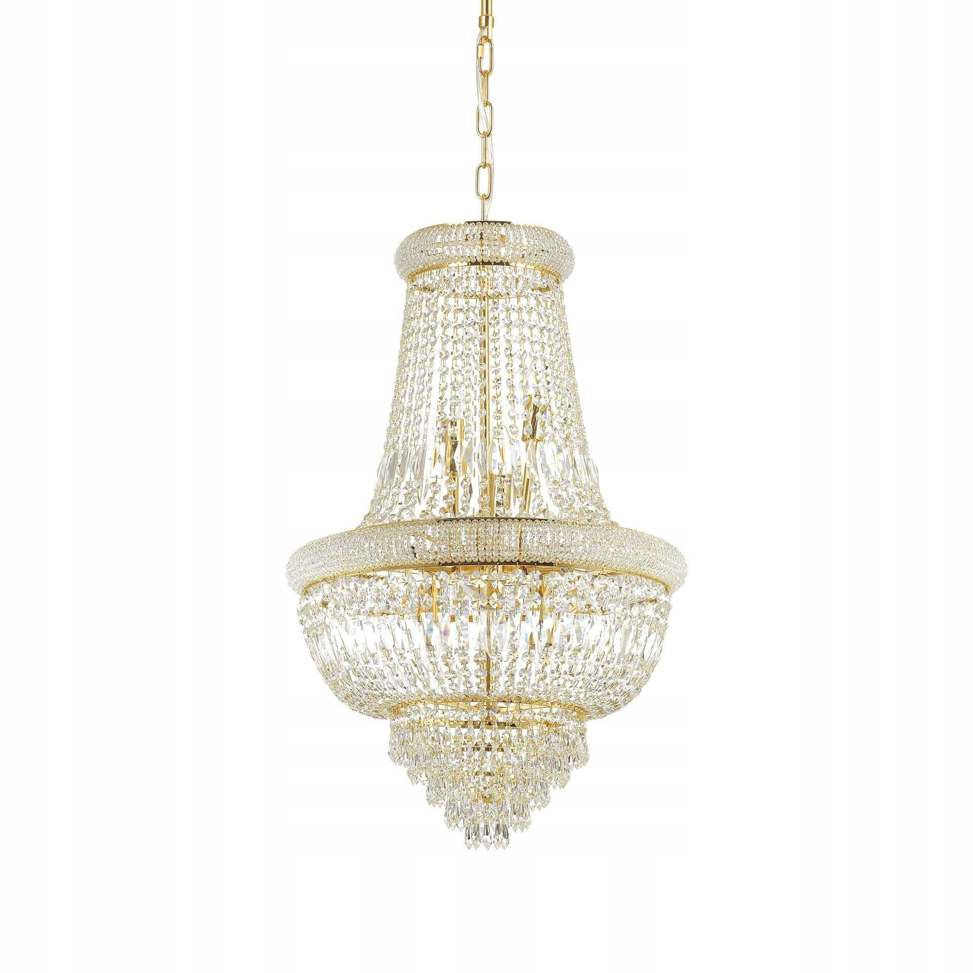 Závesné svietidlo Ideal Lux Dubai SP10 E14 10x40W zlaté 52cm IP20