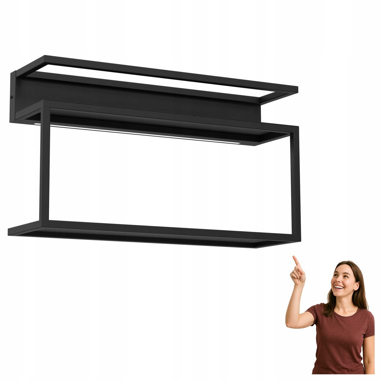 Kovová polička na stenu Shelf 295 Luminex