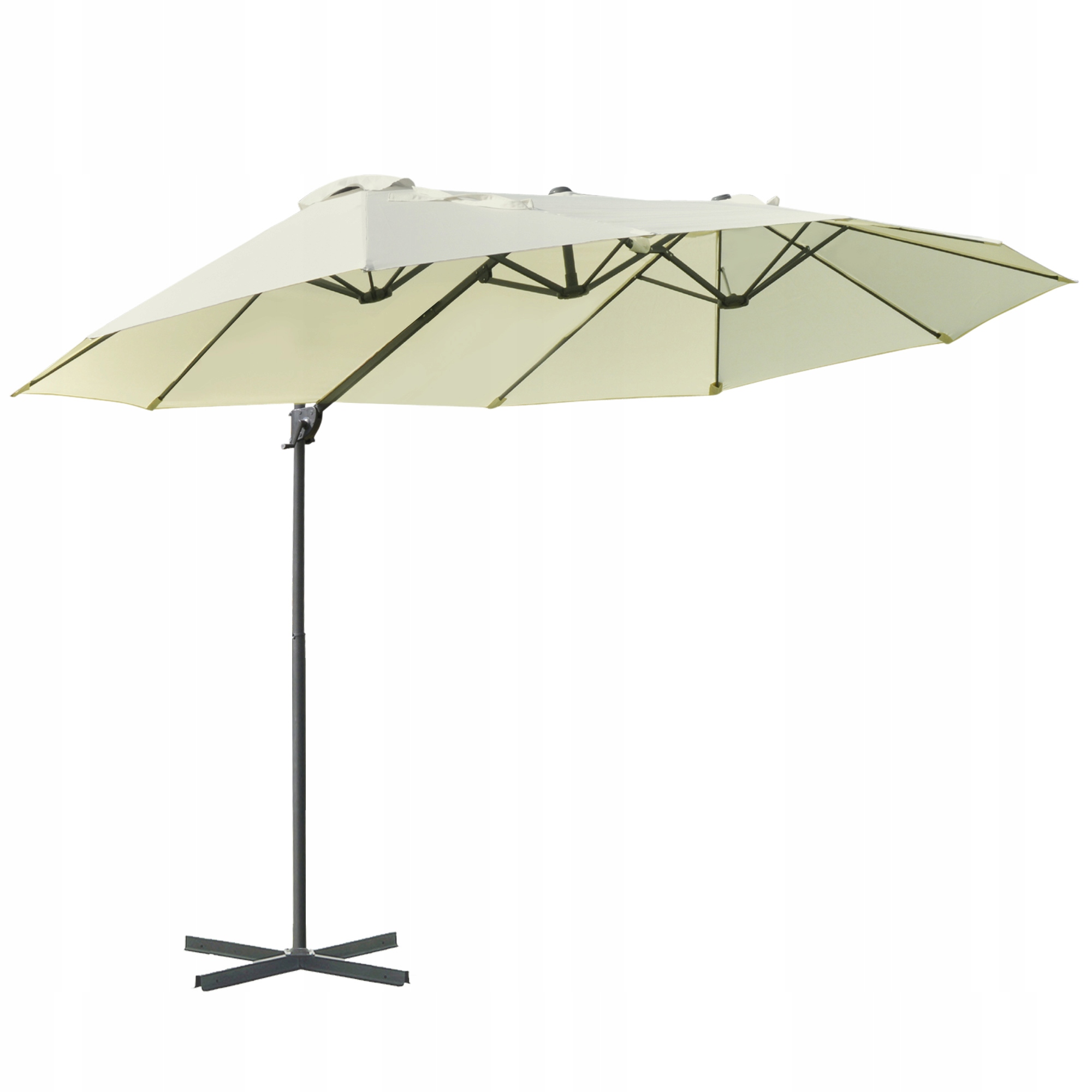 Parasol 84D-085BG biely 270 x 250 cm