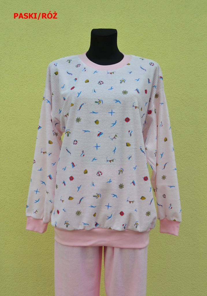 PIŻAMA FROTTE DZIEWCZĘCA ZE ŚCIĄGACZAMI 146 SUTEX Marka SUTEX