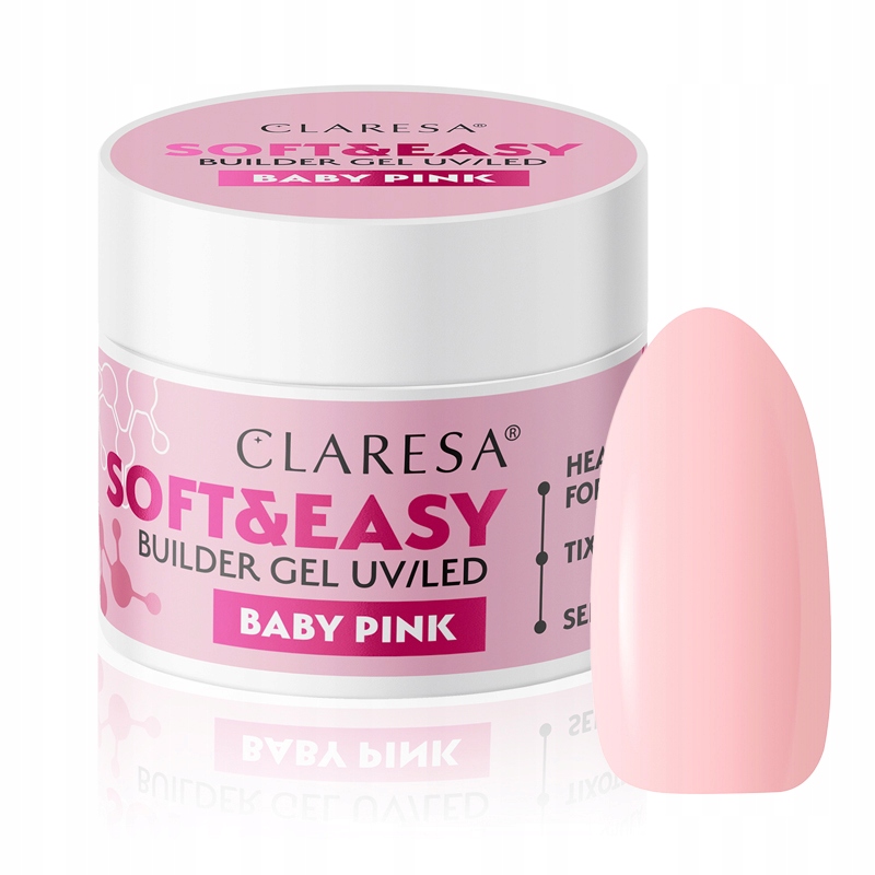 

Claresa Żel budujący Soft&easy 45g Baby Pink