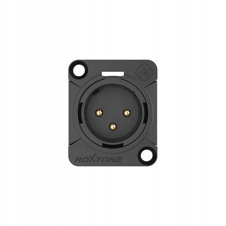 Gniazdo XLR Tablicowe Panelowe Roxtone RX3MD-BG Złącza gniazdo XLR 3pin