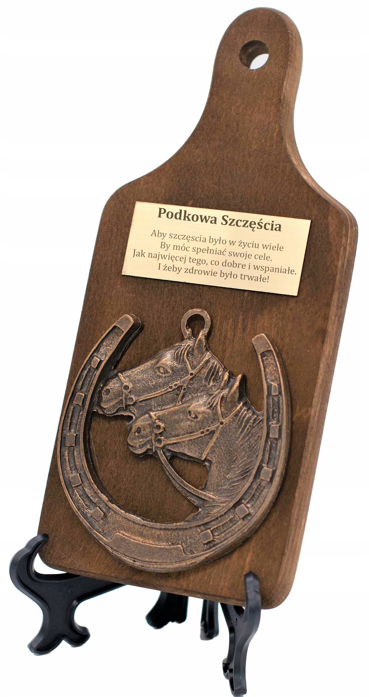 

Podkowa Szczęścia Statuetka Upominek Deska