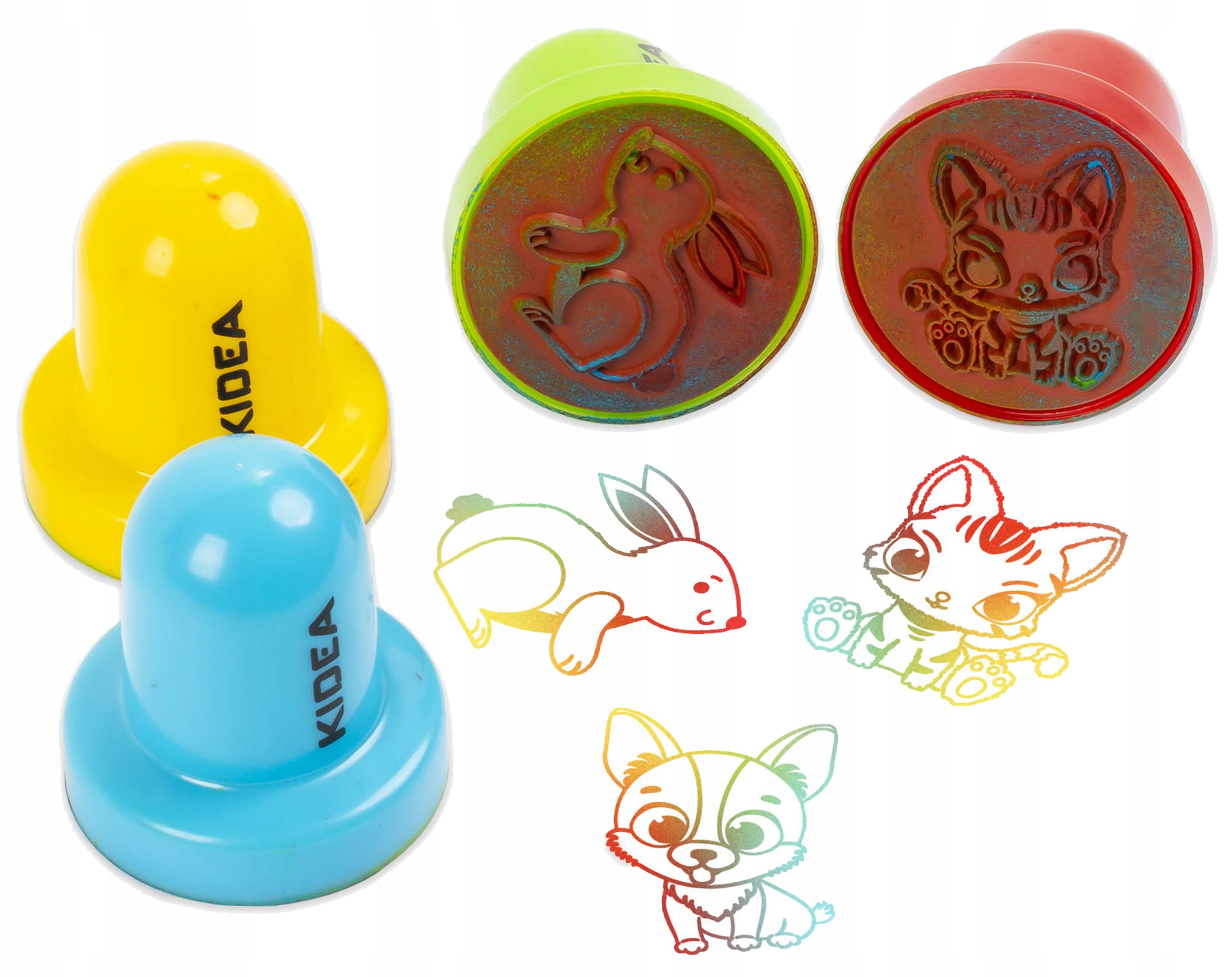 4 x STEMPLE PIECZĄTKI DLA DZIECI zwierzaki DUŻE Kod producenta SZDPTKA