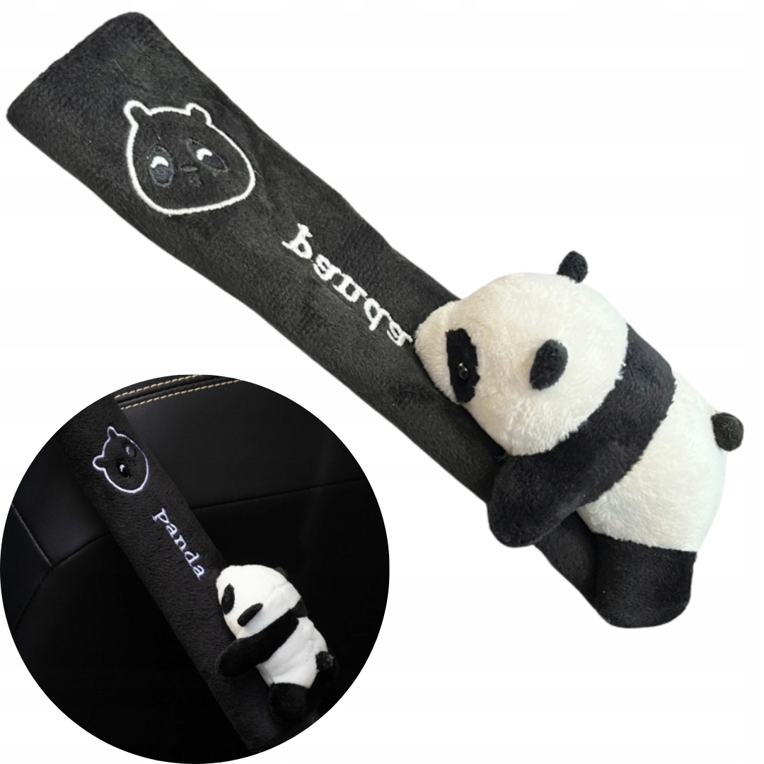 Nakładka Na Pas Pasy Bezpieczeństwa Samochodowe Pluszak Panda Maskotka