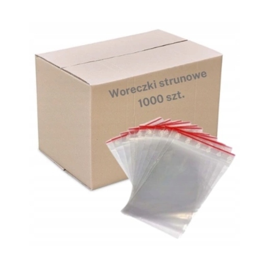 Woreczki torebki strunowe -- 120x180 mm -- 12x18 cm -- 1000 szt.