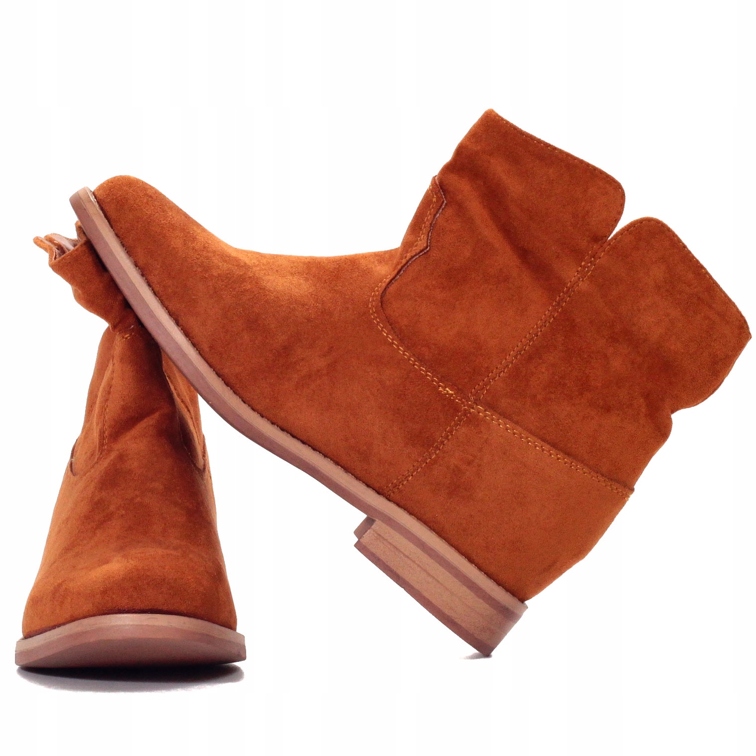 BOTKI DAMSKIE ZAMSZOWE BUTY LEKKIE Rozmiar 41