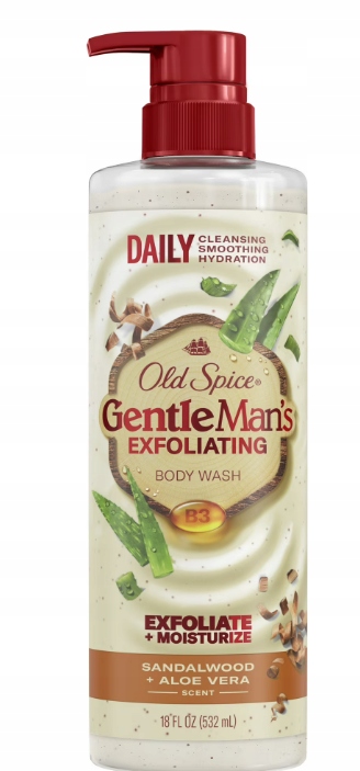 Old Spice Gentle Man's Exfoliating 532 ml – Sprchový gel pro muže