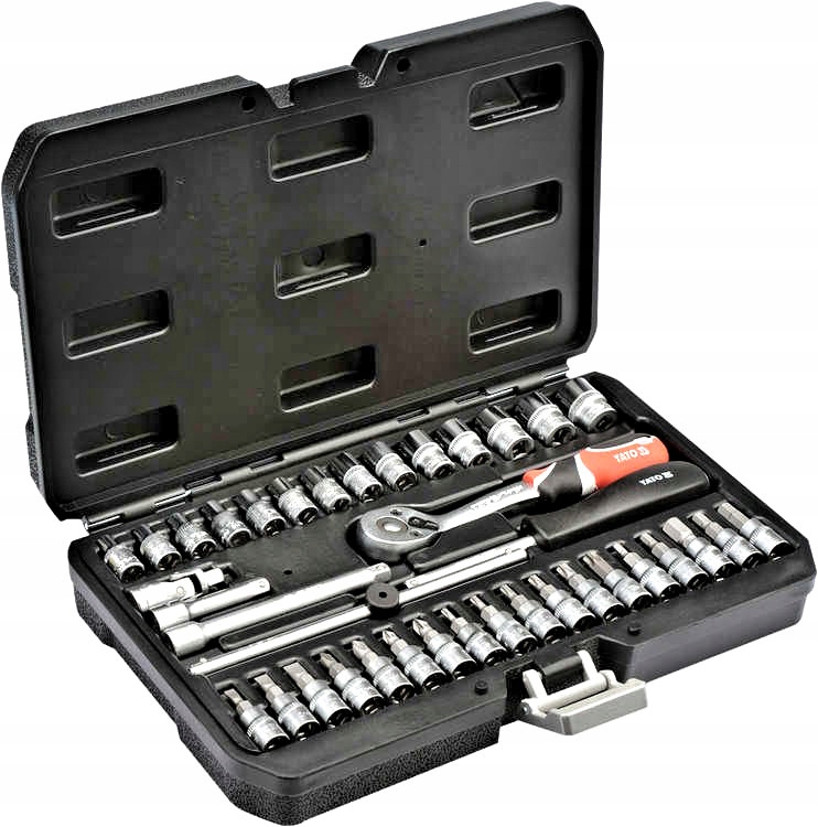 YATO ТОРЦЕВЫЕ КЛЮЧИ С ХРАПОВЫМ МЕХАНИЗМОМ 1/4 КОМПЛ.