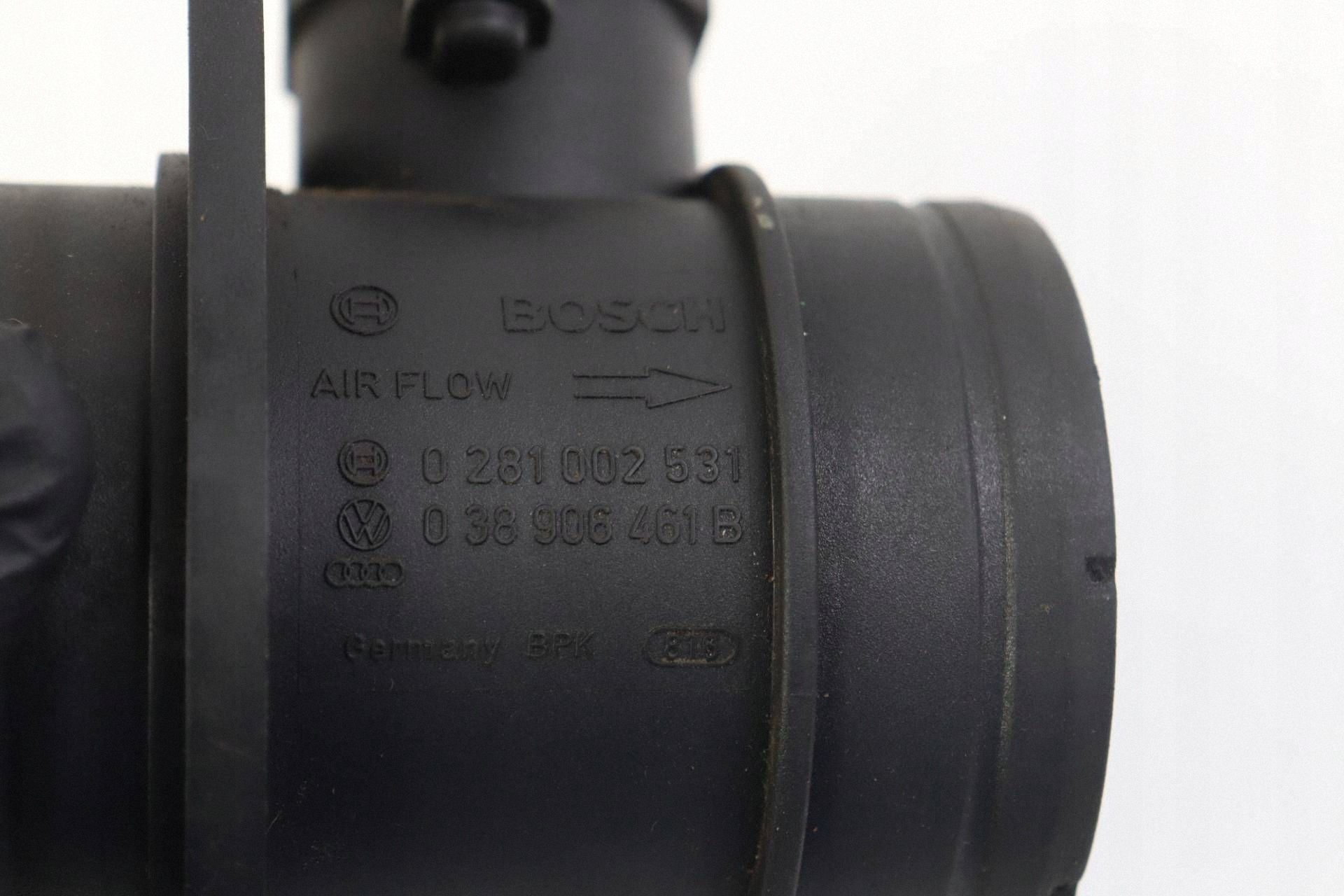 VW T5 GOLF V AUDI A3 8P flow meter 1.9 TDI 038906461B 0281002531