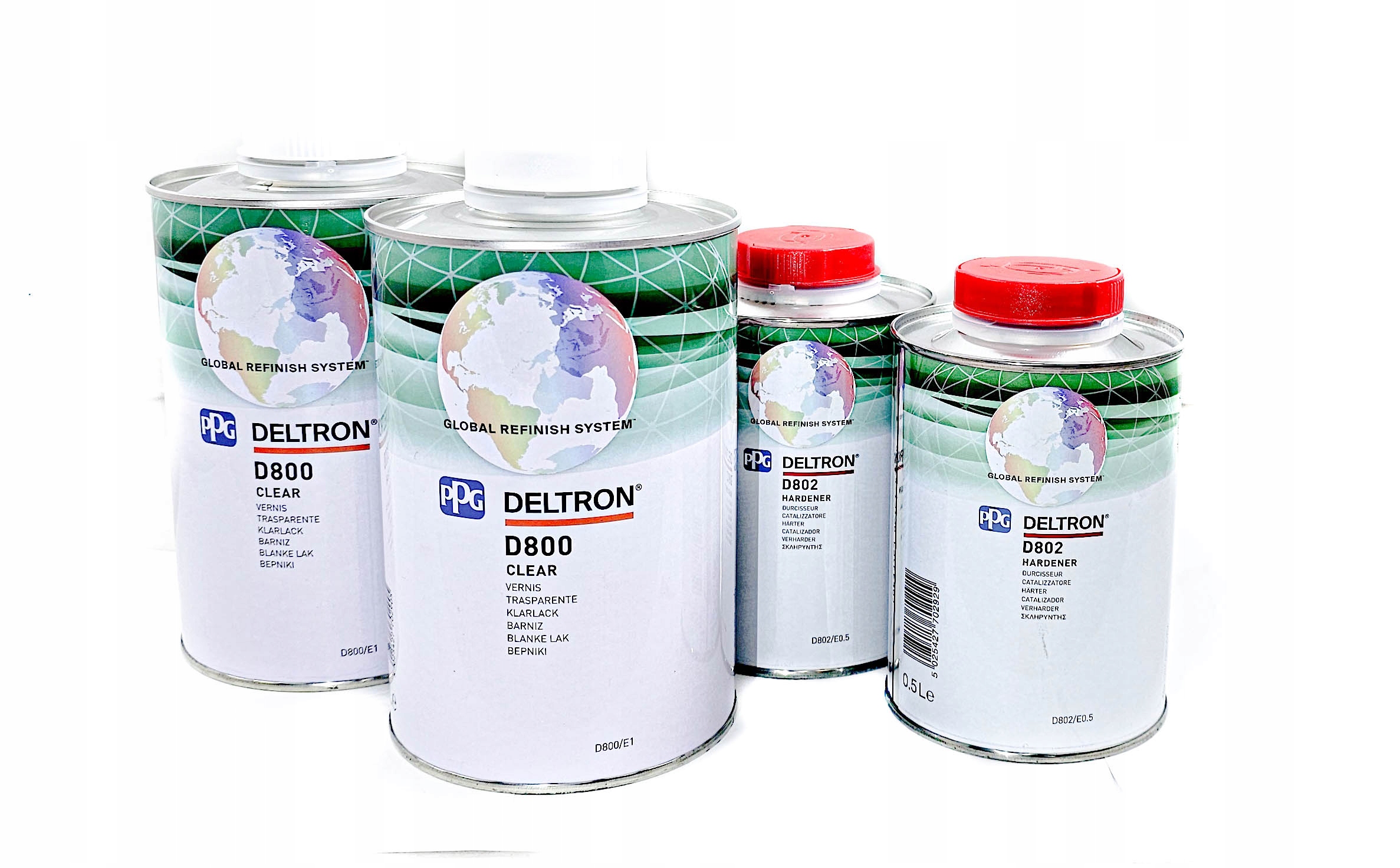 Deltron Lakier bezbarwny Ppg D 800 2l lakieru bezbarwnego +1l utwardzacza