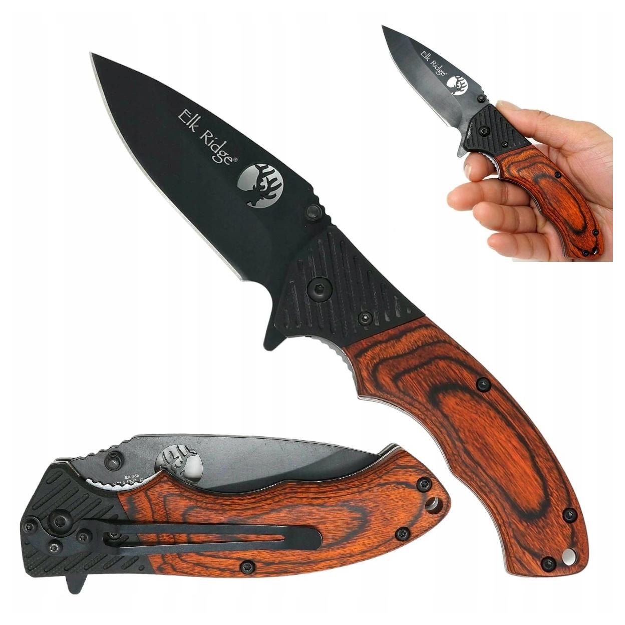 Nůž Sklopná Čepel Elk Ridge ER-566BPW Kompaktní A Spolehlivý