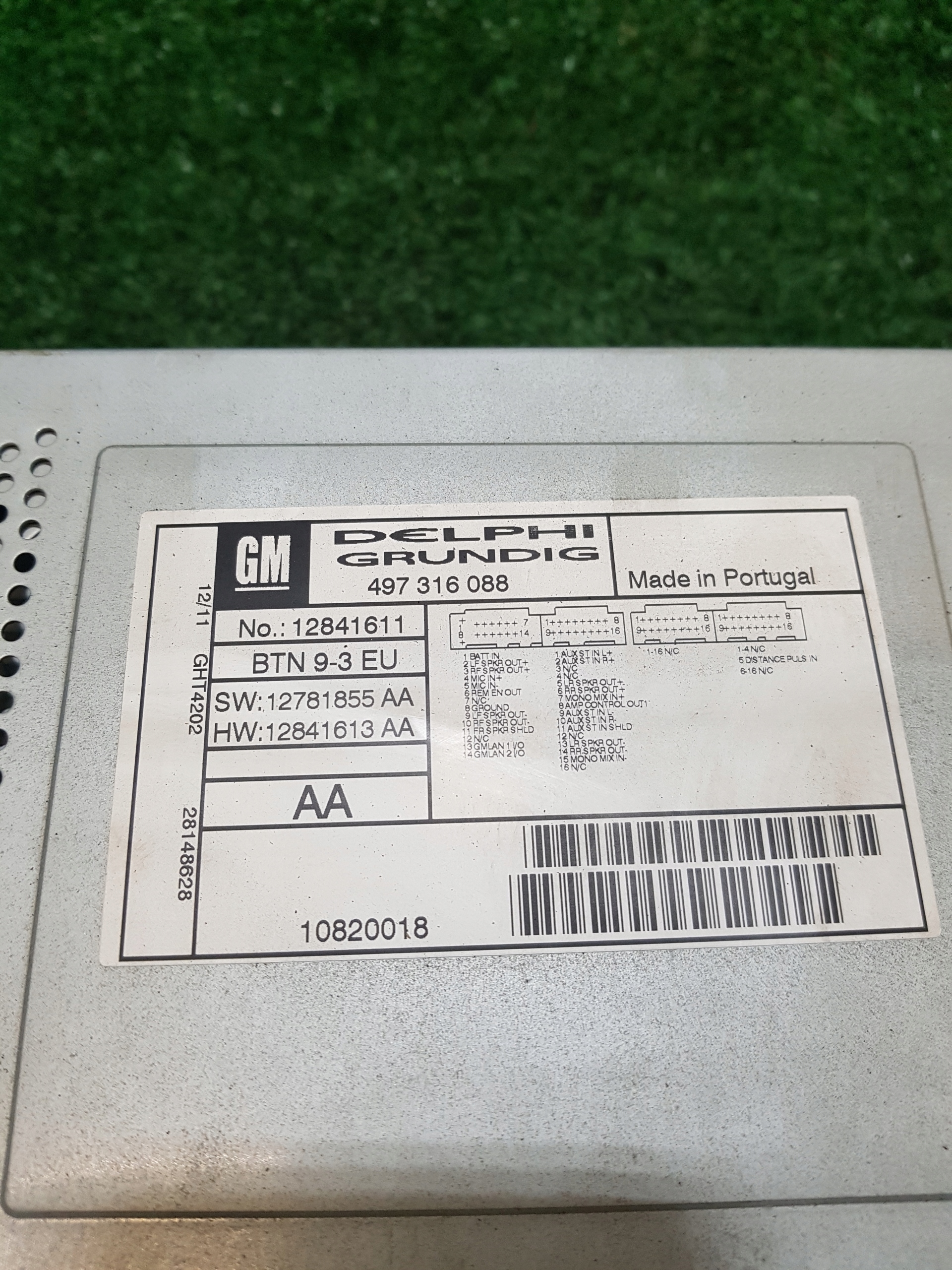 RADIO FABRYCZNE Navigation SAAB 9-3 12841611