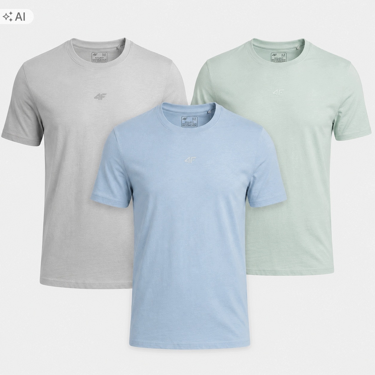 Pánské Tričko 4F Komplet Triček Limitovaná Kolekce 3 Ks 4XL M3947 SS26