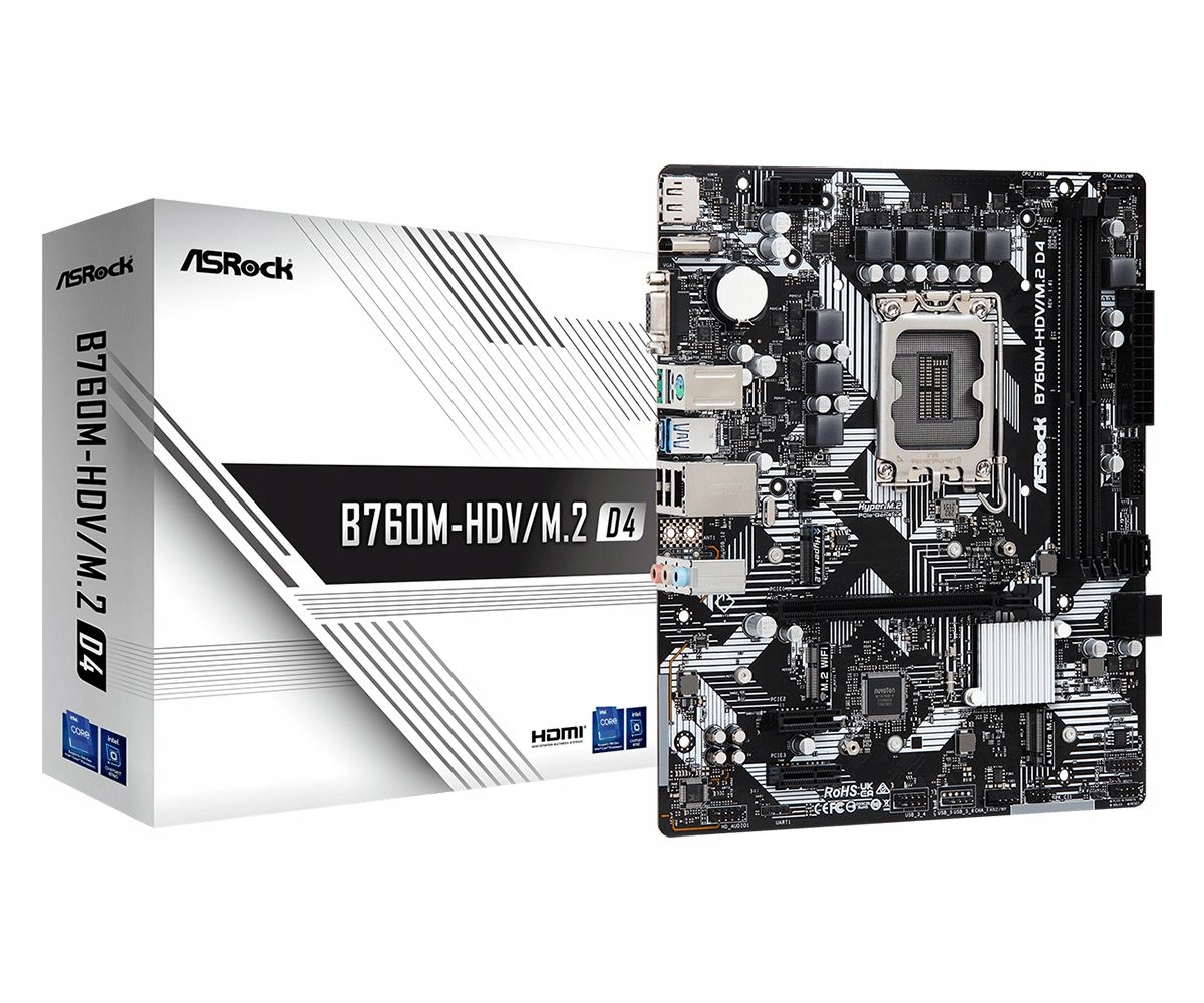 Płyta główna ASRock B760M-HDV/M.2 D4 Micro Atx LGA1700 DDR4