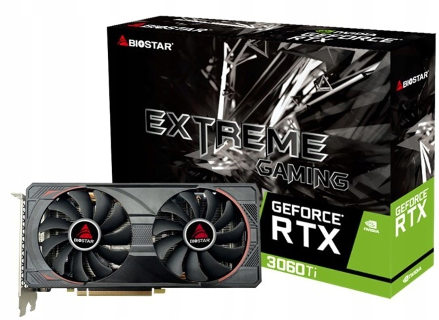 Karta graficzna Biostar GeForce Rtx 3060 Ti 8GB Czarny