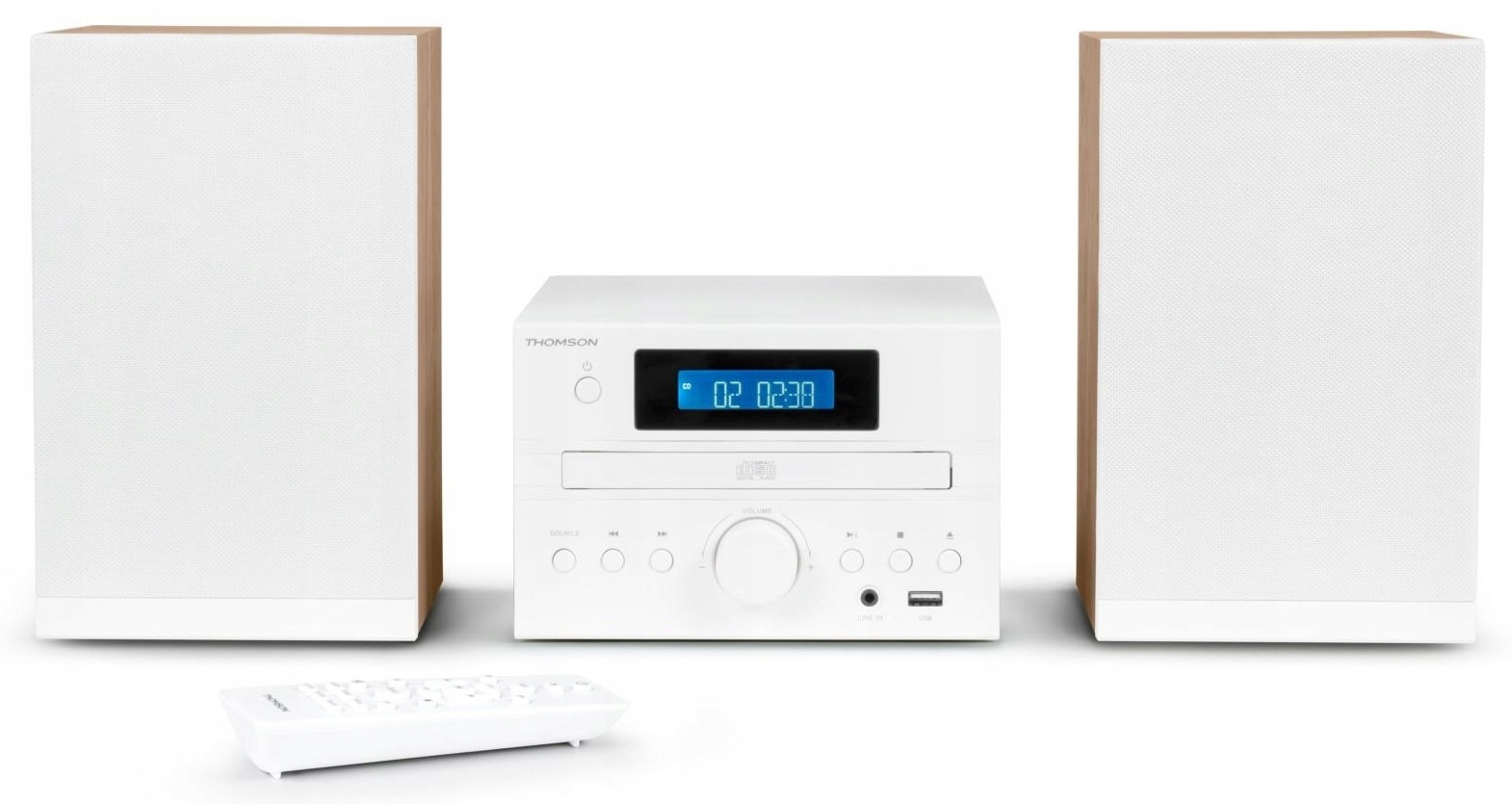 Thomson Mini věž Cosy Bluetooth Bass Boost CD Fm rádio 50W bílá