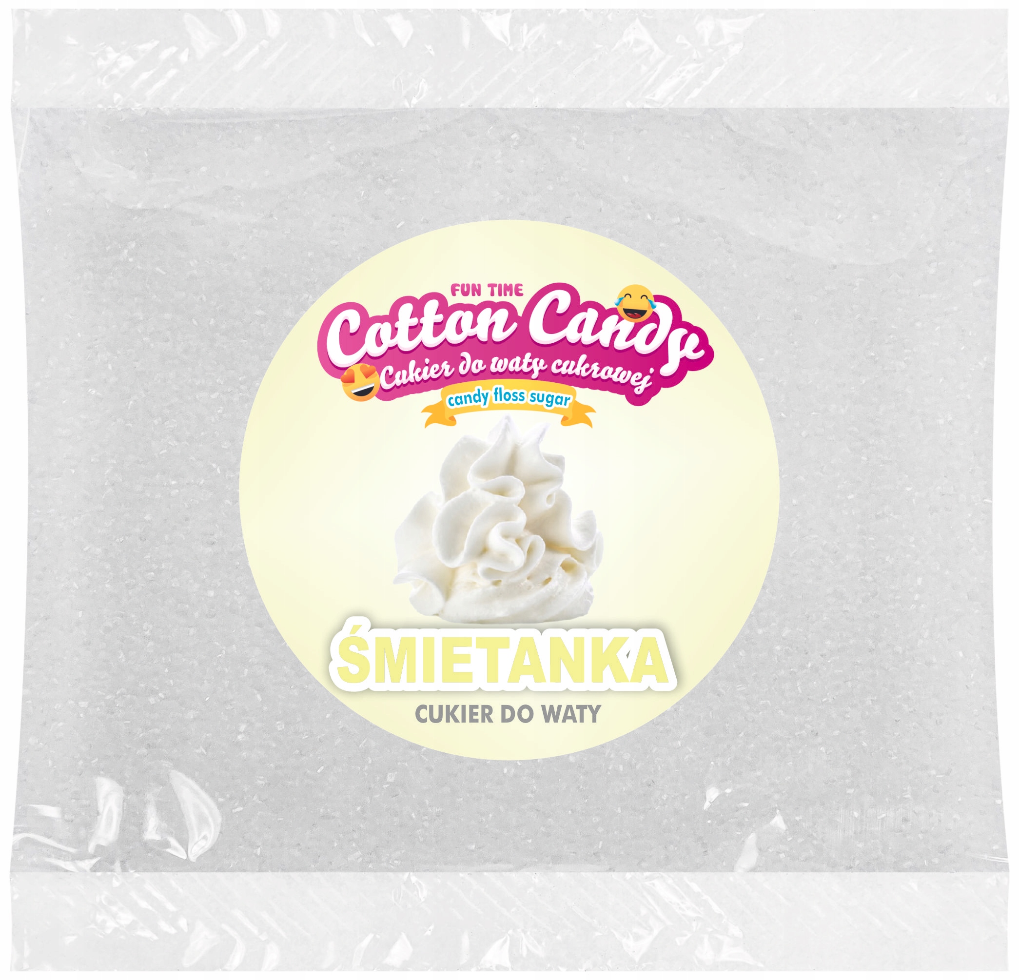 Cukier do Waty Cukrowej kolorowy ŚMIETANKA 100g