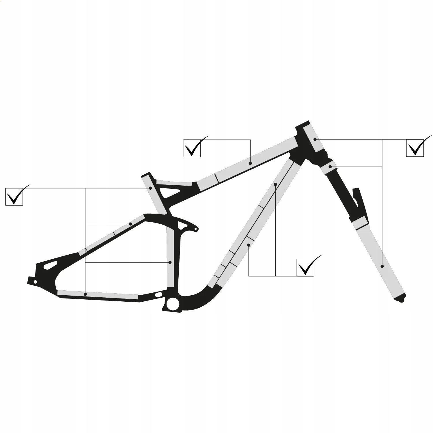 FOLIA NA ROWER OCHRONNA NAKLEJKI MAT STANDARD TOTAL BIKE SAMOREGENERUJĄCA Kod producenta FO-TO-BMS-SR