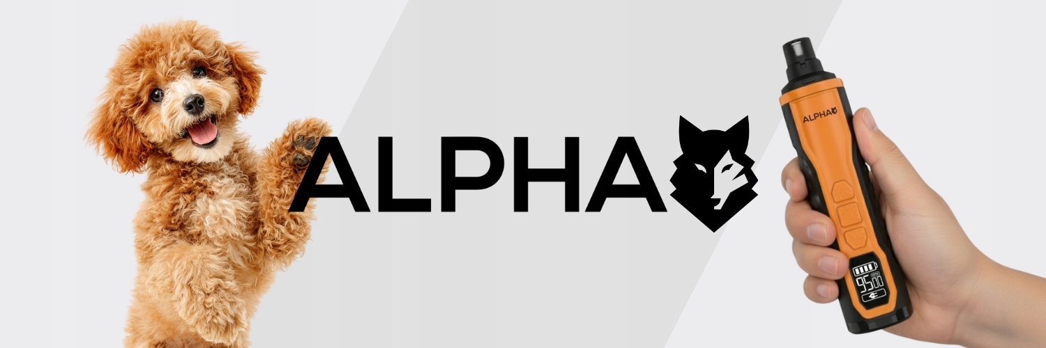 Alpha elektrinis nagų šlifuoklis šunims ir katėms – mažas, su LED apšvietimu, su saugos ribotuvu, tylus