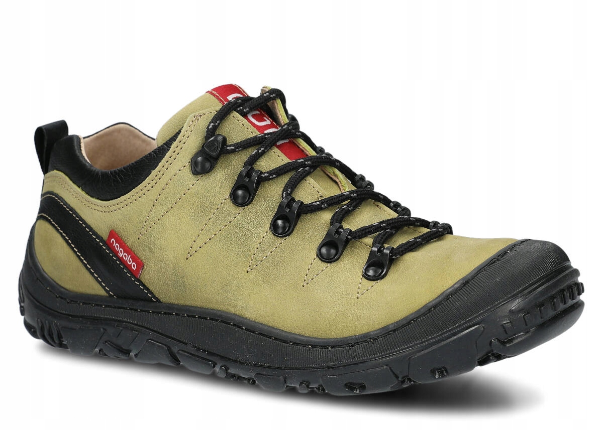 Nagaba 241 Zelená – Pohodlné Dámské Kožené Trekové Polobotky