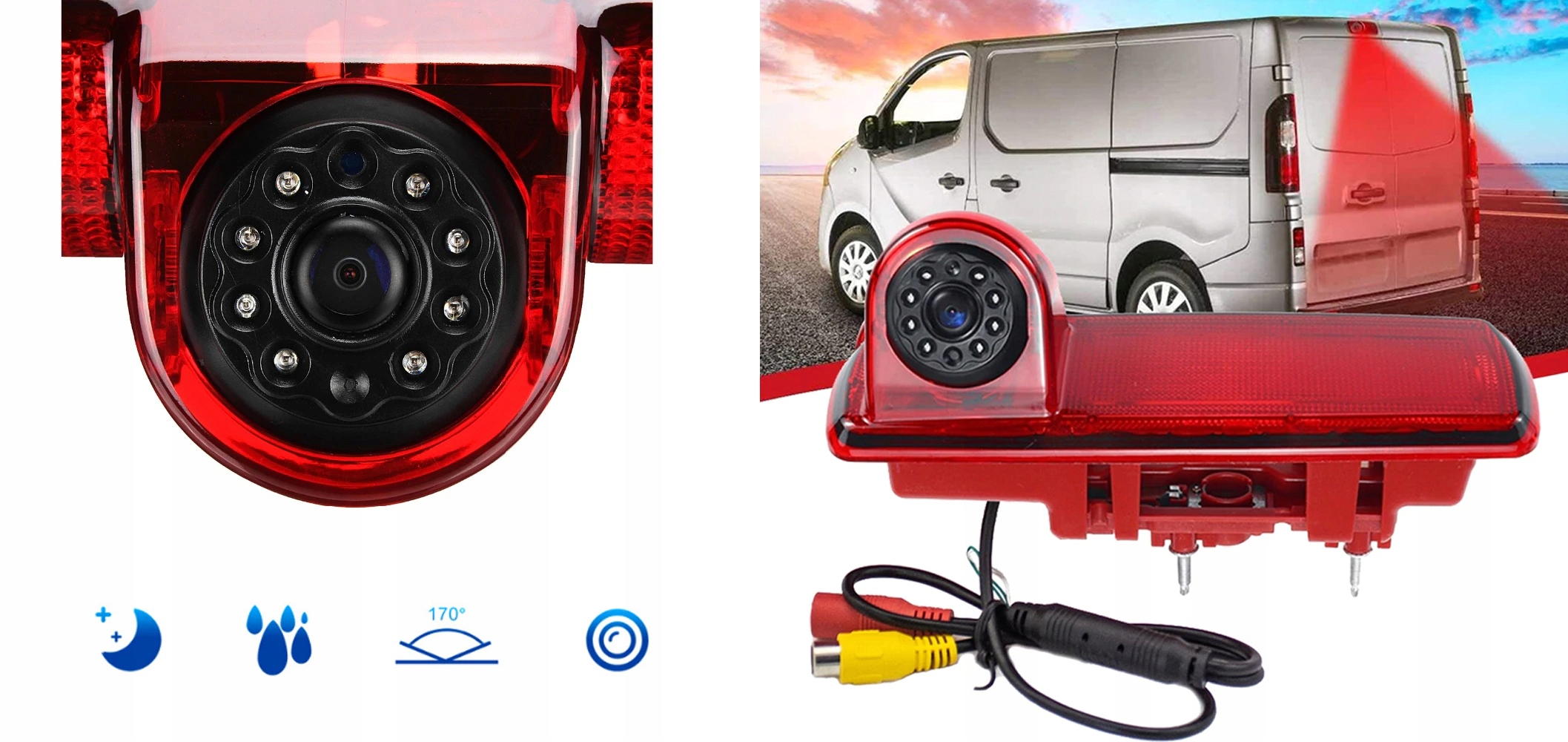 Kamera COFANIA do Renault Trafic Opel Vivaro 2014 Functions night vision camera